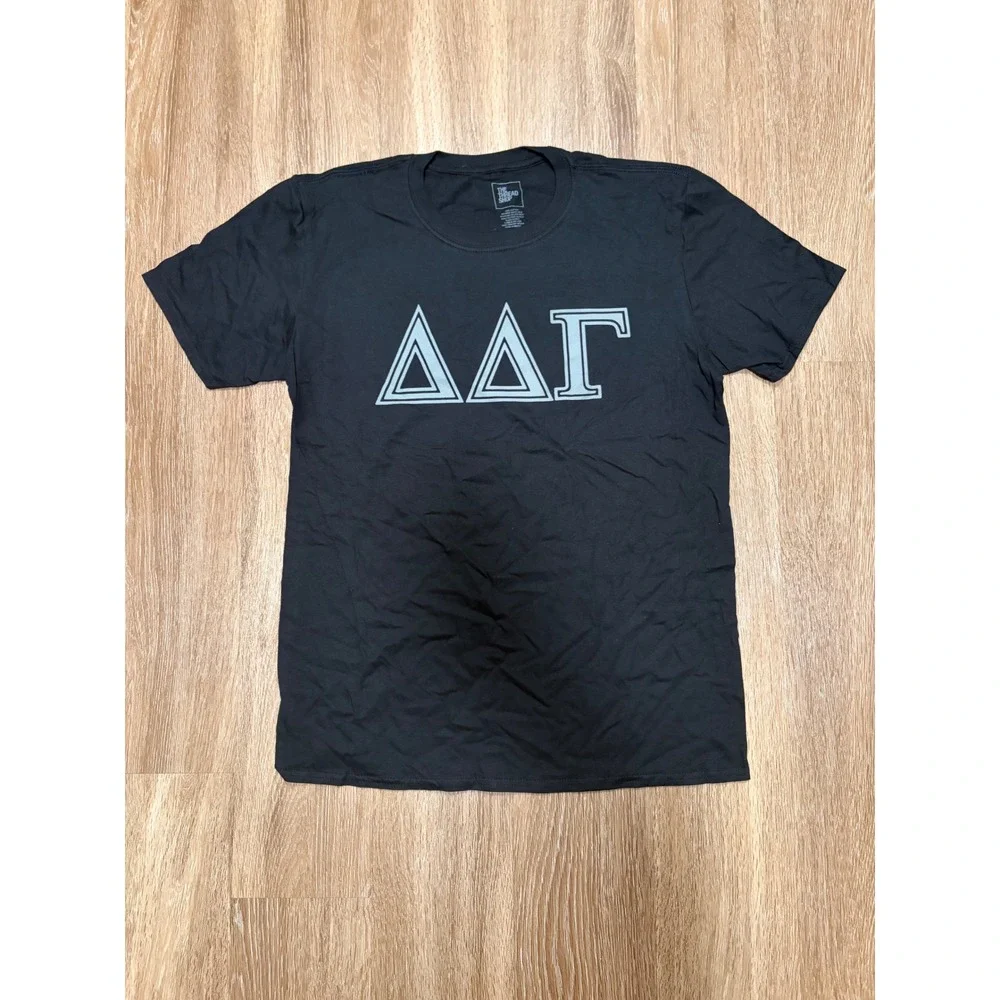 The Thread Shop 2021 Tour T-Shirt Mens Large Black Greek Letter Graphic Tee